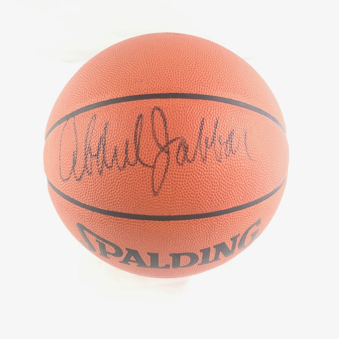 PSA DNA authenticated Kareem Abdul Jabbar signed Spalding basketball: PSA DNA authenticated Kareem Abdul Jabbar signed Spalding basketball This Spalding basketball features the authentic autograph of Kareem Abdul-Jabbar, renowned for his career with the Los Angeles Lake