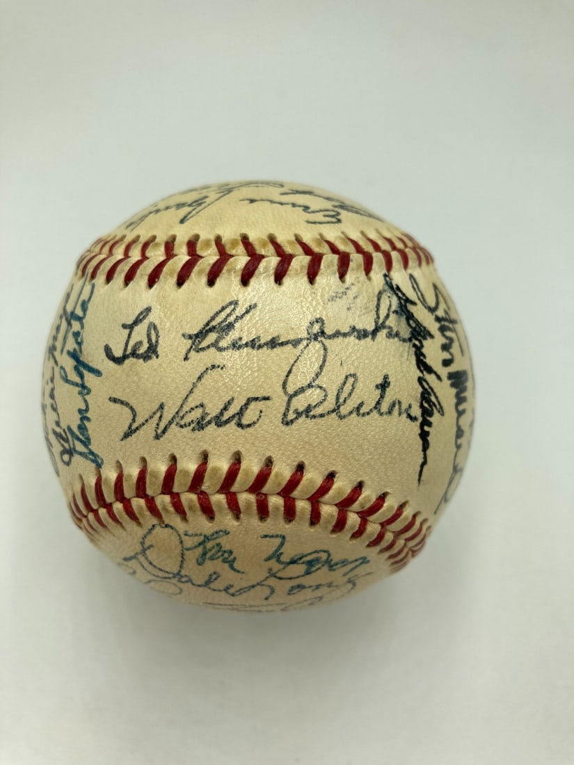 1956 NL All Star Team Autographed Baseball 28 Signatures JSA COA (1 of 12)