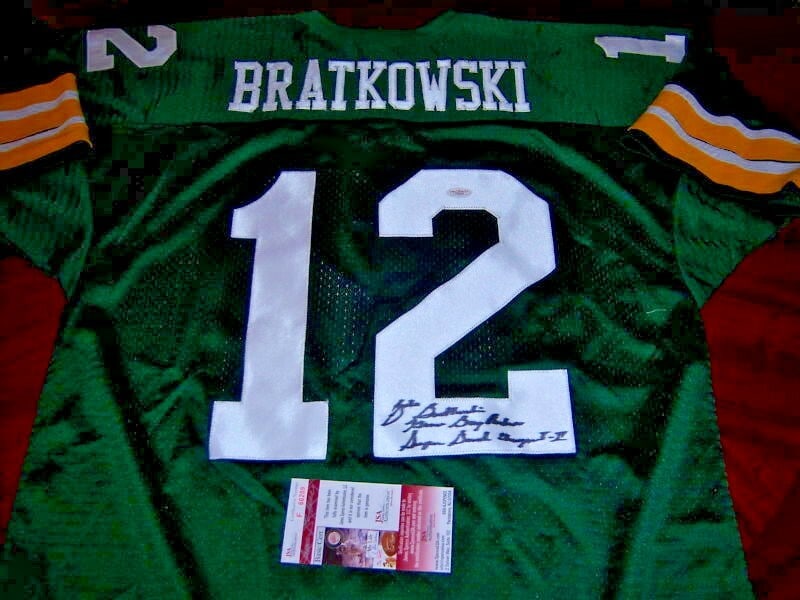 Signed Zeke Bratkowski Jersey with JSA COA Green Bay Packers Georgia: Signed Zeke Bratkowski Jersey with JSA COA Green Bay Packers Georgia This is a signed Green Bay Packers jersey featuring Zeke Bratkowski, authenticated by JSA/COA. The jersey is an original item assoc