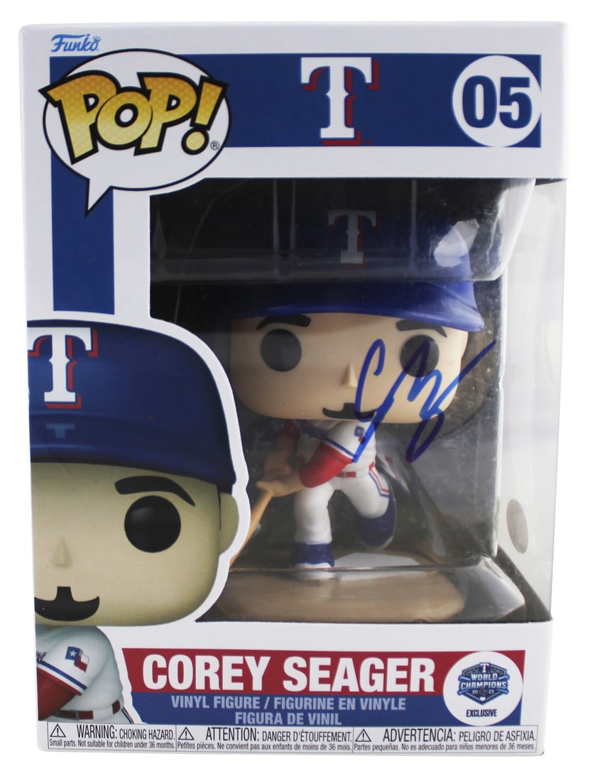 JSA Certified Corey Seager Autographed Texas Rangers Funko Pop #05 (1 of 7)