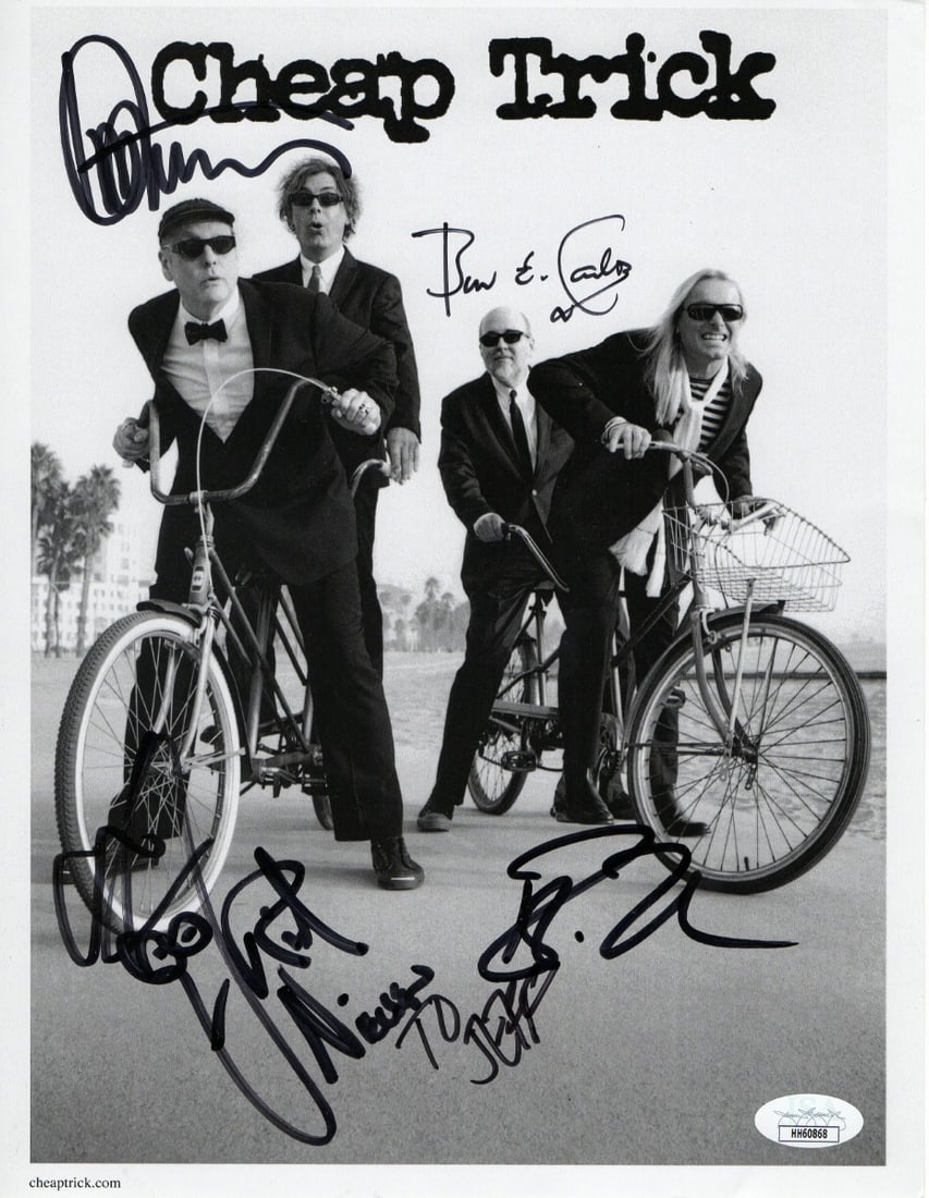 Cheap Trick Band Autographed Photo 8.5x11 JSA Certified (1 of 2)