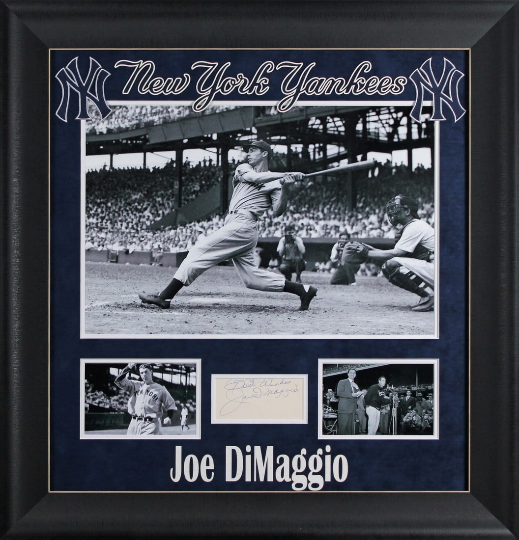 Framed Joe DiMaggio autograph cut PSA DNA AC06842 New York Yankees (1 of 3)