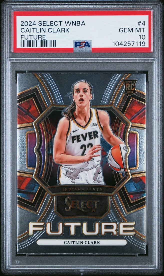 2024 Panini Select Caitlin Clark #4 PSA 10 Future Rookie Card (1 of 2)