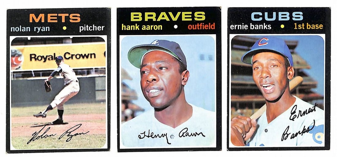 1971 Topps 752 Card Baseball Set with Clemente Aaron Ryan Bench (1 of 12)