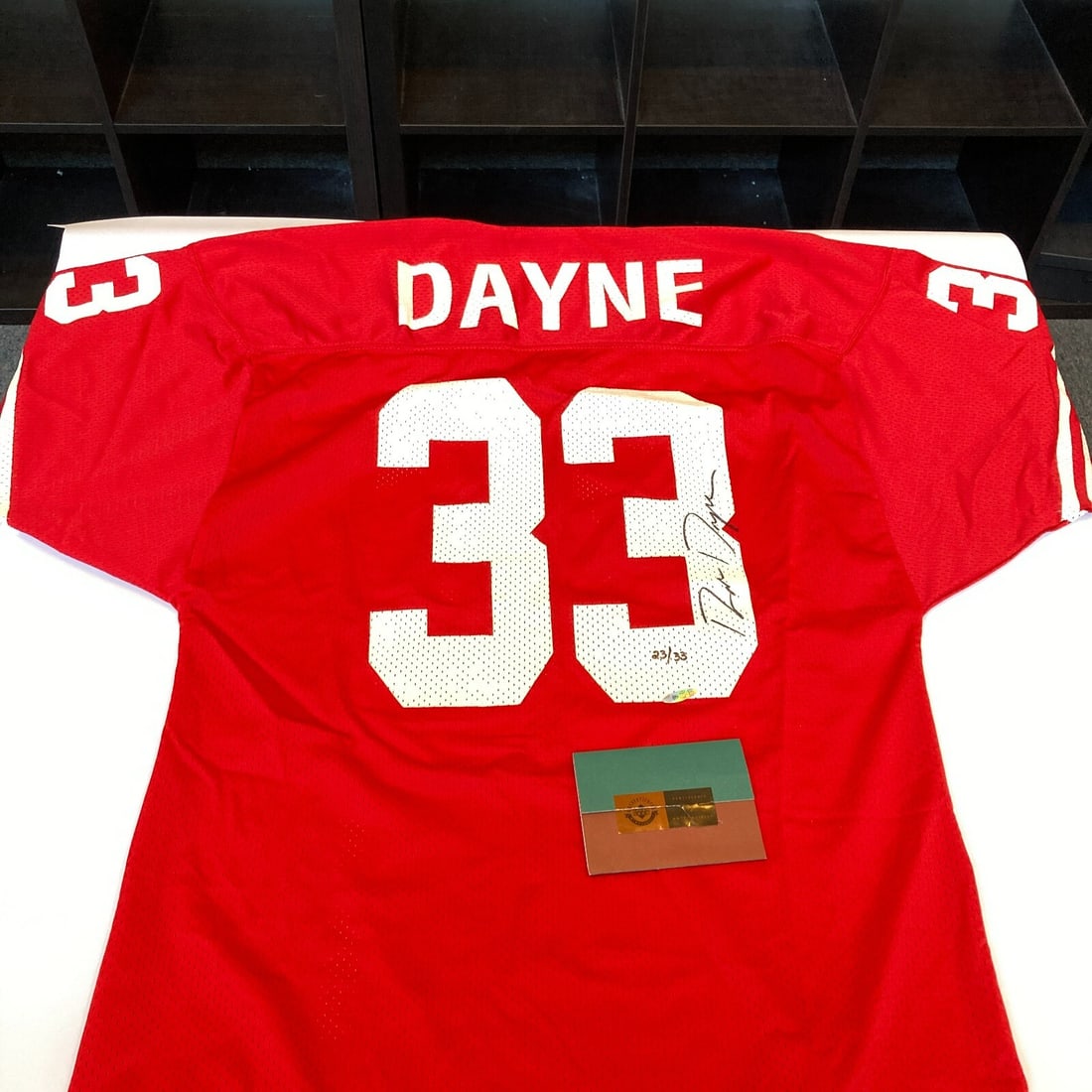 Wisconsin Badgers Football Jersey Signed by Ron Dayne with Upper Deck Certificate (1 of 8)