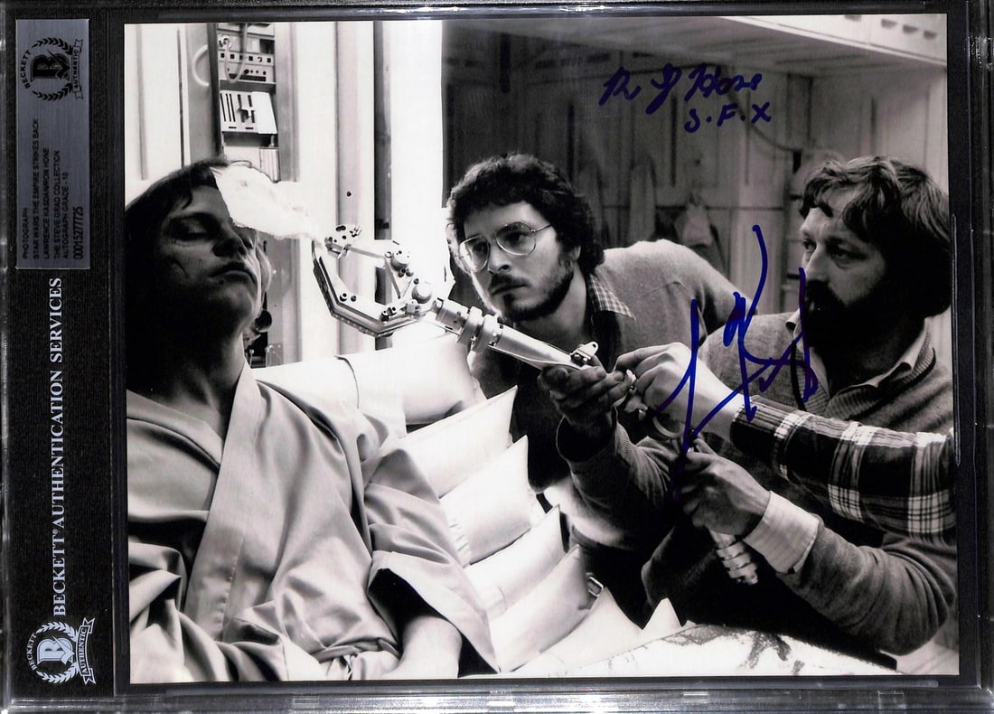 Beckett Authenticated Star Wars Empire Strikes Back 8x10 Photo Signed by Kasdan Hone (1 of 1)