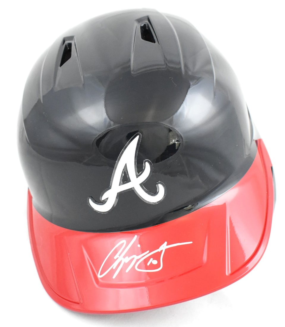 Atlanta Braves full size replica helmet signed by Chipper Jones Fanatics (1 of 4)