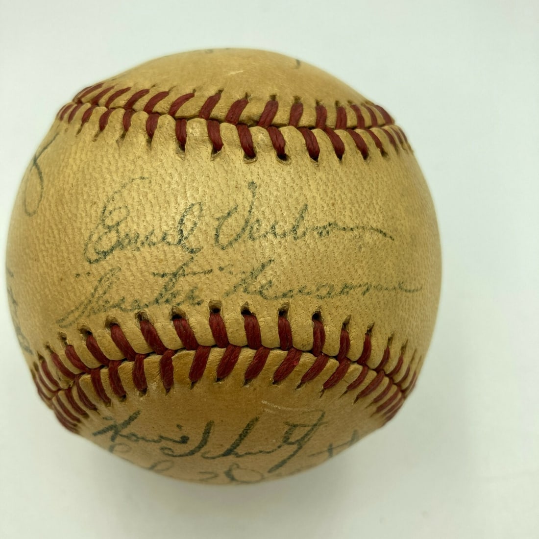 1947 Philadelphia Phillies Signed National League Frick Baseball Guaranteed PSA JSA (1 of 6)