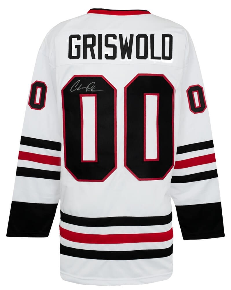 Chevy Chase Signed Griswold #00 White Custom Hockey Jersey with COA (1 of 3)