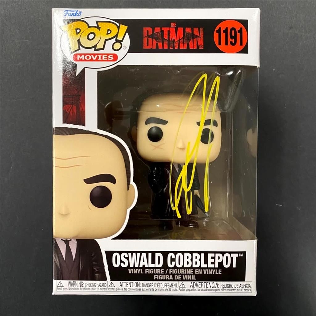 Oswald Cobblepot Penguin Funko Pop autographed by Colin Farrell Beckett authenticated (1 of 7)