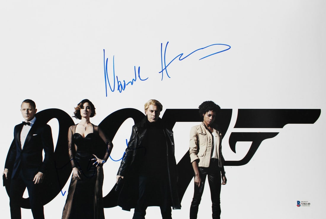 Autographed 12x18 Photograph Naomie Harris and Berenice Marlohe Beckett COA: Autographed 12x18 Photograph Naomie Harris and Berenice Marlohe Beckett COA This 12x18 photograph from the film Skyfall has been personally signed by Naomie Harris and Berenice Marlohe. The autographs