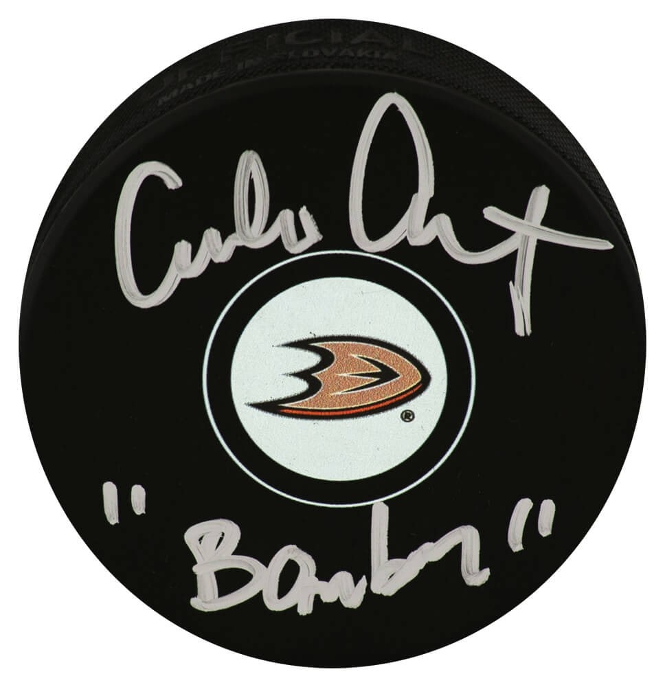 Emilio Estevez Signed Mighty Ducks Hockey Puck Bombay with COA (1 of 1)