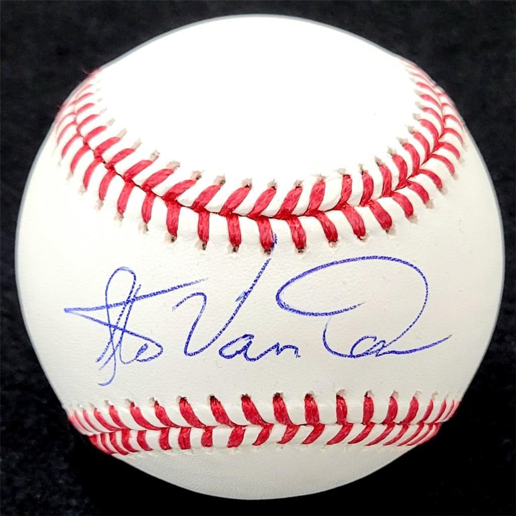 MLB Baseball Signed by Vans CEO Steve Van Doren Beckett Authenticated: MLB Baseball Signed by Vans CEO Steve Van Doren Beckett Authenticated This MLB baseball is autographed by Steve Van Doren, the CEO of Vans Skate Shoe. The signature is authenticated by Beckett and the