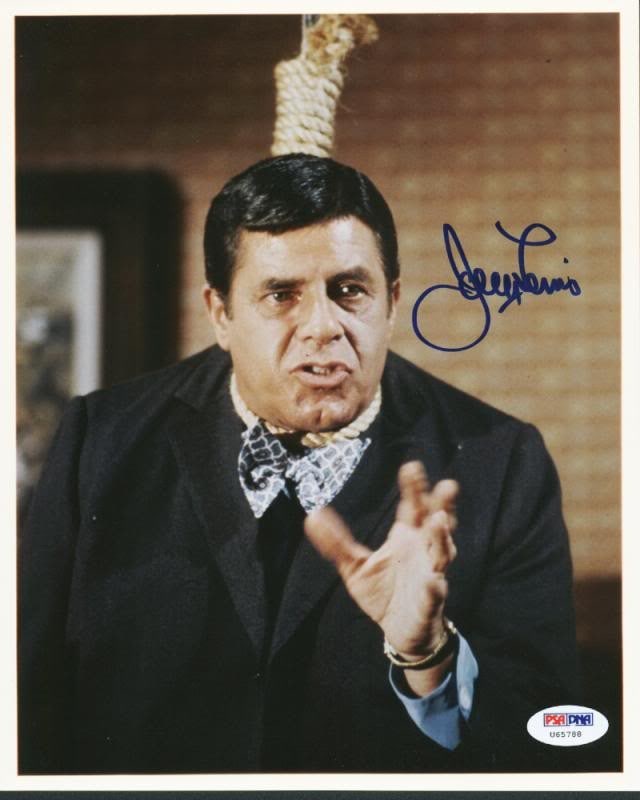 Autographed 8X10 Photograph Jerry Lewis PSA DNA Certified (1 of 2)