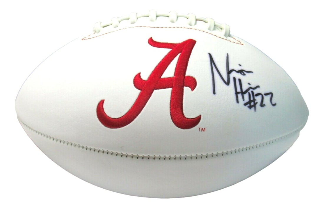 PSA authenticated Najee Harris Alabama Crimson Tide signed football (1 of 4)