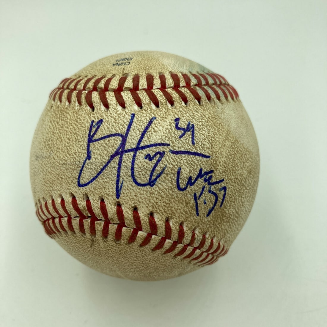 Bryce Harper Signed Game Used Baseball JSA Authenticated MLB Debut 10-20-2010: Bryce Harper Signed Game Used Baseball JSA Authenticated MLB Debut 10-20-2010 Celebrate the remarkable debut of Bryce Harper with this signed game-used baseball from his first professional game on Oct