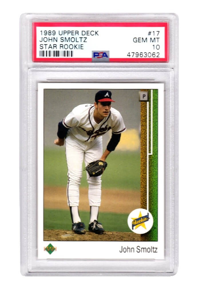 PSA 10 John Smoltz 1989 Upper Deck Rookie Card Braves #17 (1 of 2)