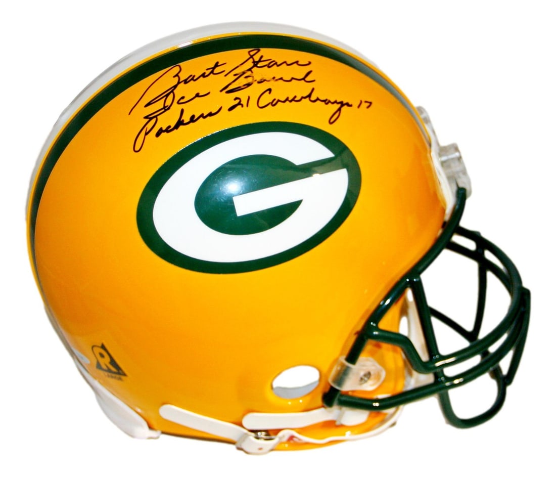 Green Bay Packers Proline Full Size Helmet Signed by Bart Starr TRISTAR (1 of 5)