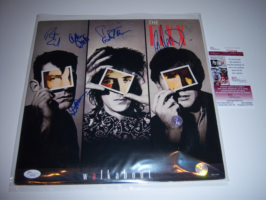 The Fixx Walkabout signed LP album 5 signatures JSA COA (1 of 1)
