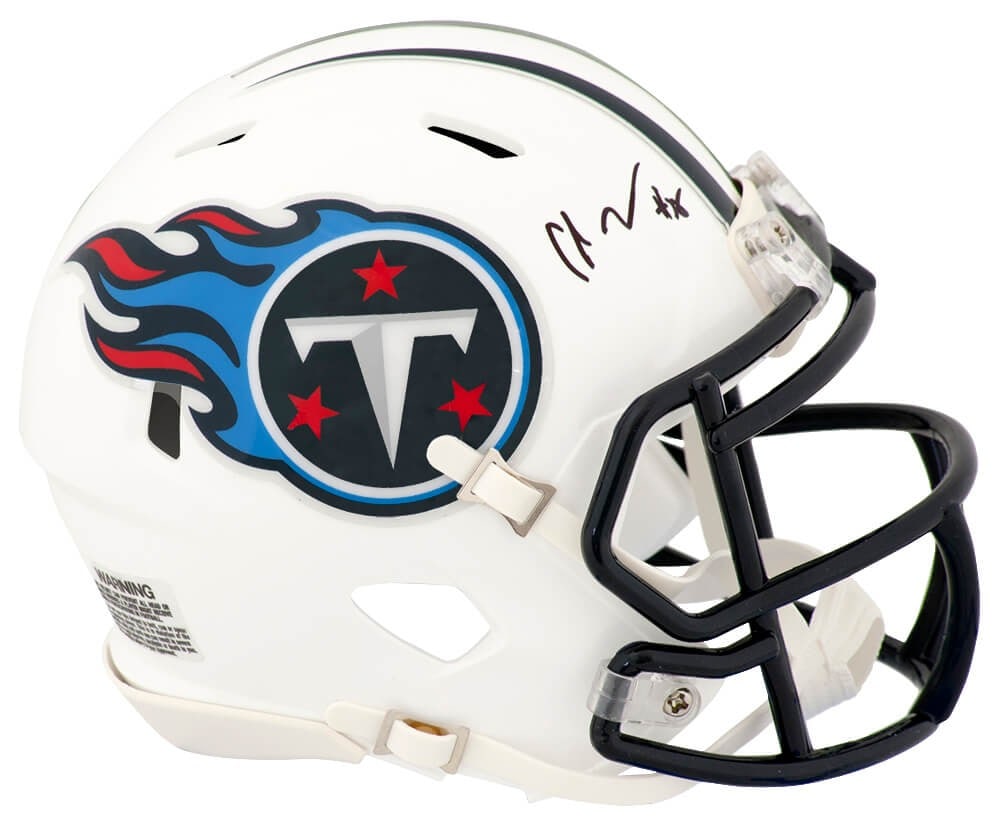 Chris Johnson Autographed Tennessee Titans Riddell Mini Helmet with COA (1 of 1)