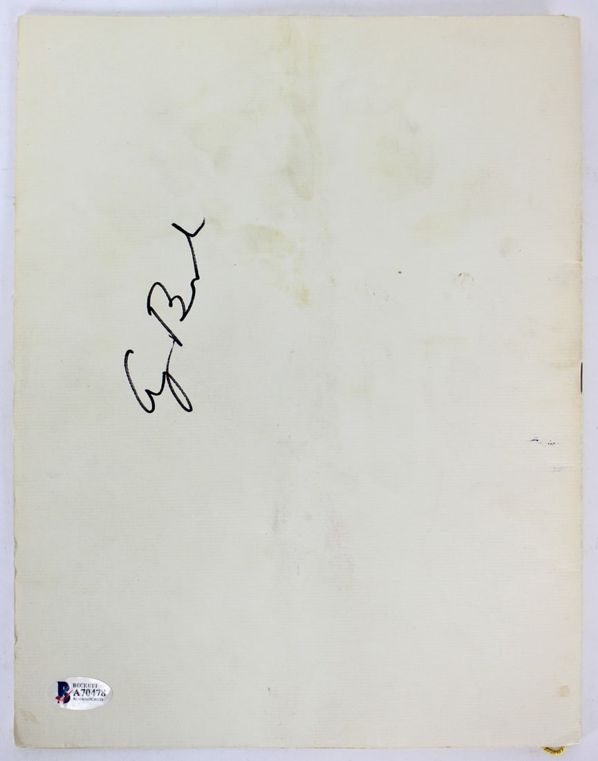 George H.W. Bush Signed 1981 Inauguration Invitation BAS COA: George H.W. Bush Signed 1981 Inauguration Invitation BAS COA This 1981 inauguration invitation program measures 8.5x11 inches and has been personally signed by George H.W. Bush. The signature has been
