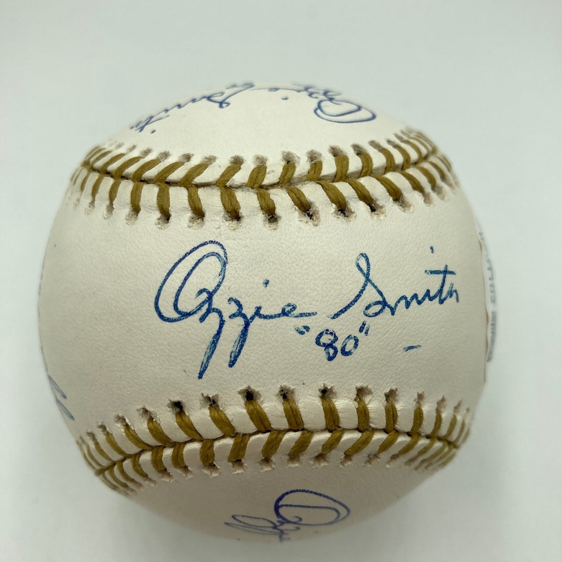 Ozzie Smith 13-time signed Rawlings Gold Glove baseball with JSA COA (1 of 11)