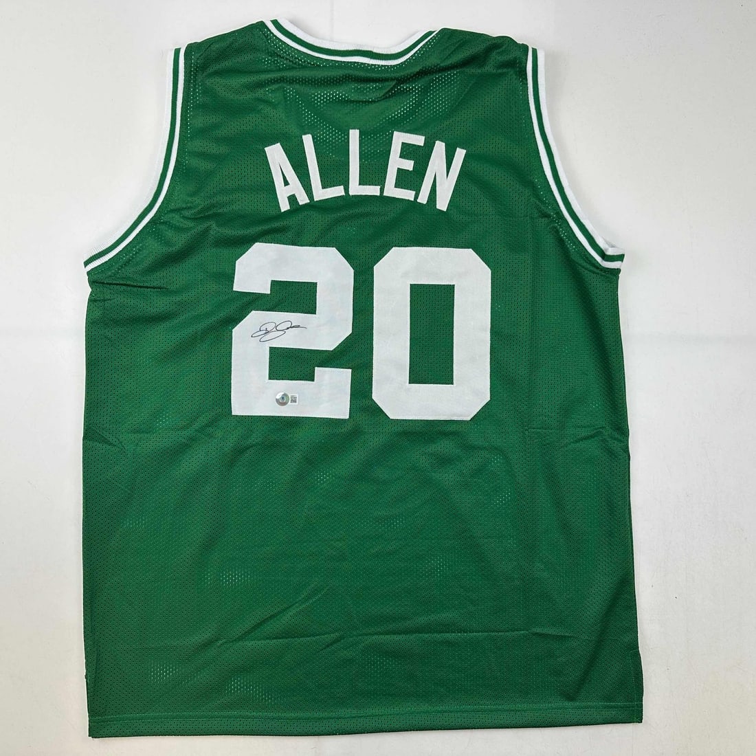 Ray Allen signed custom Celtics green basketball jersey Beckett BAS COA (1 of 4)