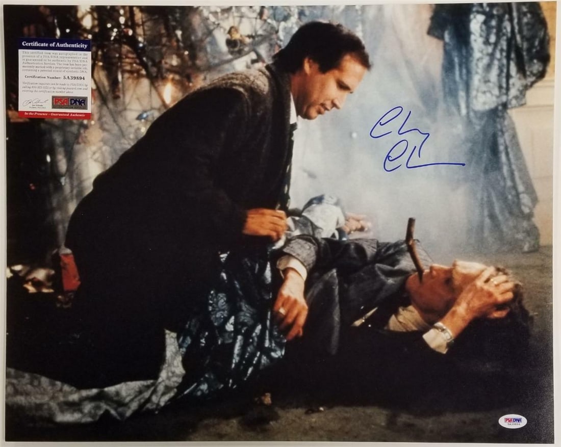 16x20 Christmas Vacation Photograph Signed by Chevy Chase Beckett BAS Authenticated (1 of 1)