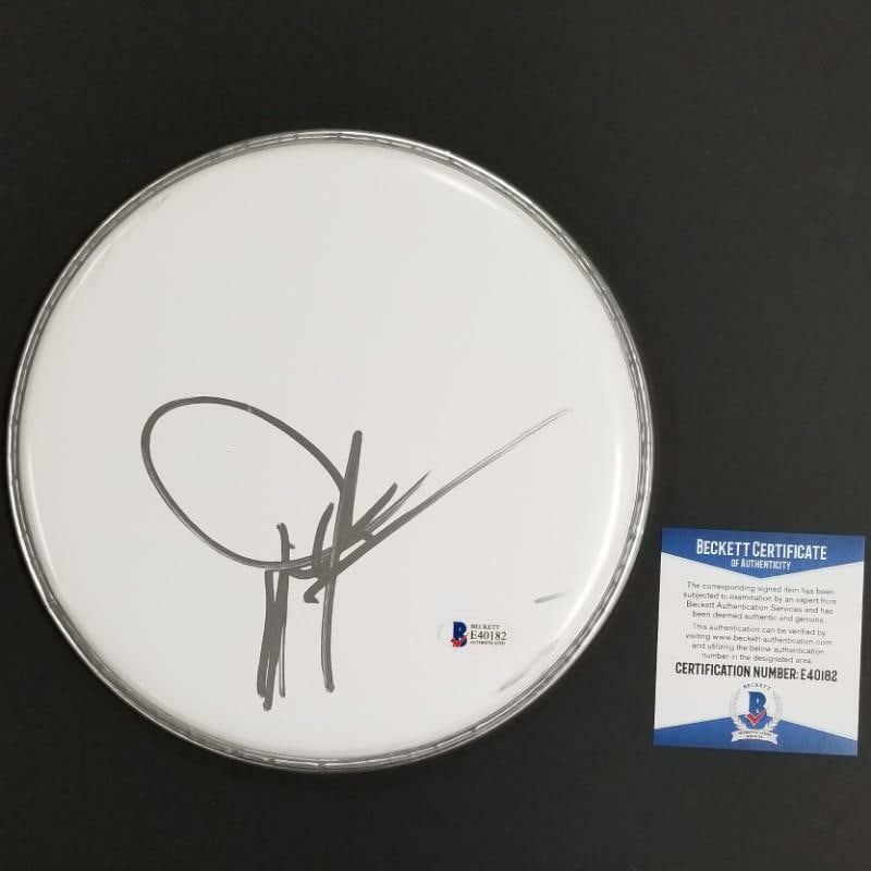 Drumhead with Dwight Yoakam Signature Beckett Authenticated Country Music Collectible (1 of 1)