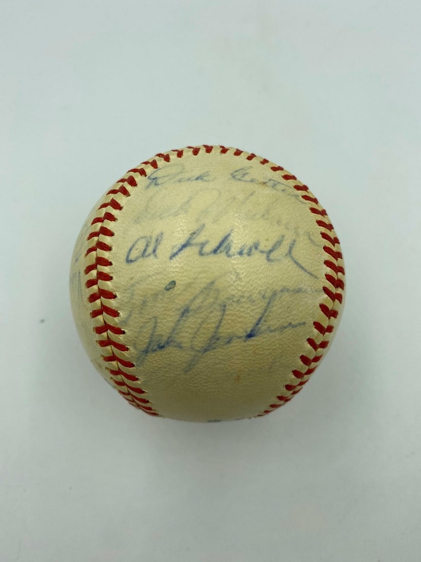 1957 Dallas Eagles Baseball Signed by Team Including Willie McCovey: 1957 Dallas Eagles Baseball Signed by Team Including Willie McCovey This is an original 1957 Official Texas League baseball signed by members of the Dallas Eagles, including Hall of Famer Willie McCov