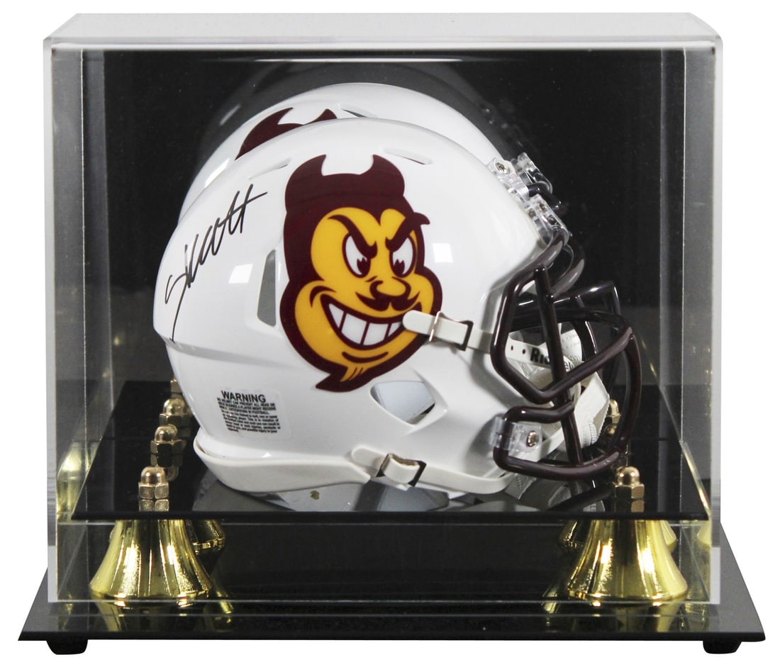 Signed Arizona State Sparky Speed Mini Helmet Cameron Skattebo JSA Case (1 of 3)