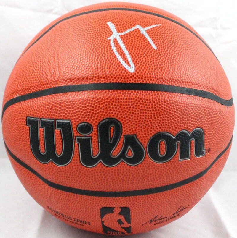 Official NBA Wilson Basketball Signed by Jalen Green JSA: Official NBA Wilson Basketball Signed by Jalen Green JSA Official NBA Wilson basketball autographed by Jalen Green. The item is an original, pre-owned ball associated with the Houston Rockets and orig