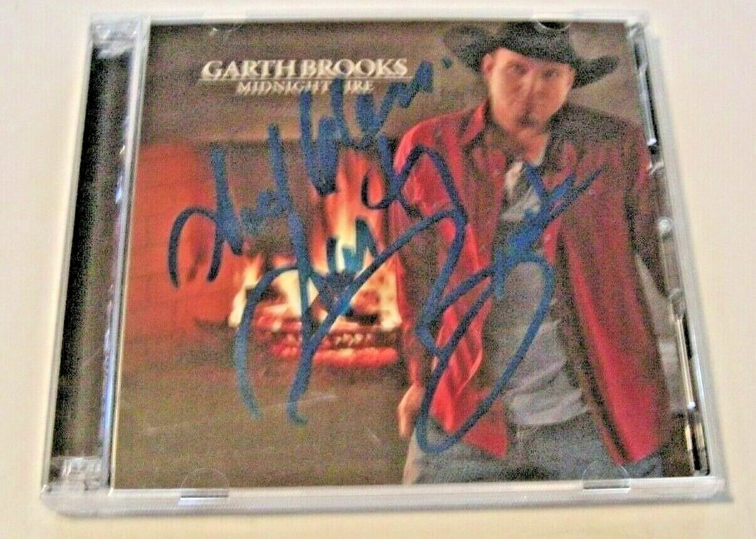 Signed Garth Brooks Midnight Fires CD With Certificate Of Authenticity (1 of 1)
