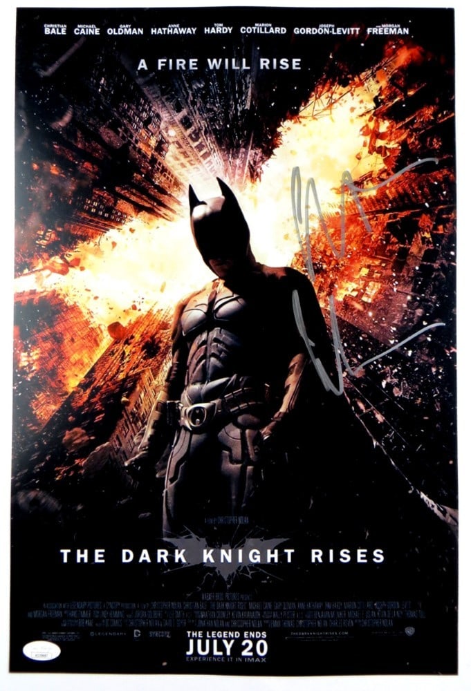 12X18 signed photo of Christian Bale from The Dark Knight Rises JSA (1 of 4)