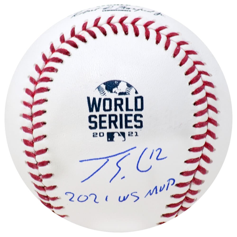 Jorge Soler Signed 2021 World Series Baseball with MVP Inscription (1 of 1)