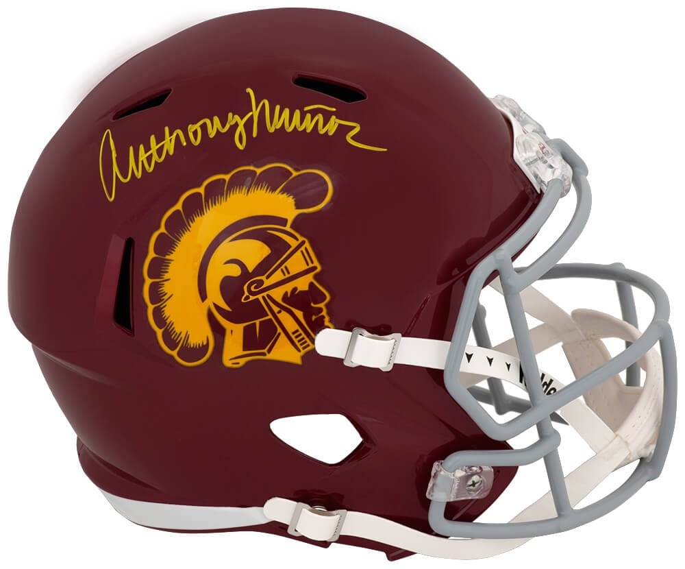 USC Trojans Riddell Full Size Speed Replica Helmet Signed by Anthony Munoz (1 of 1)