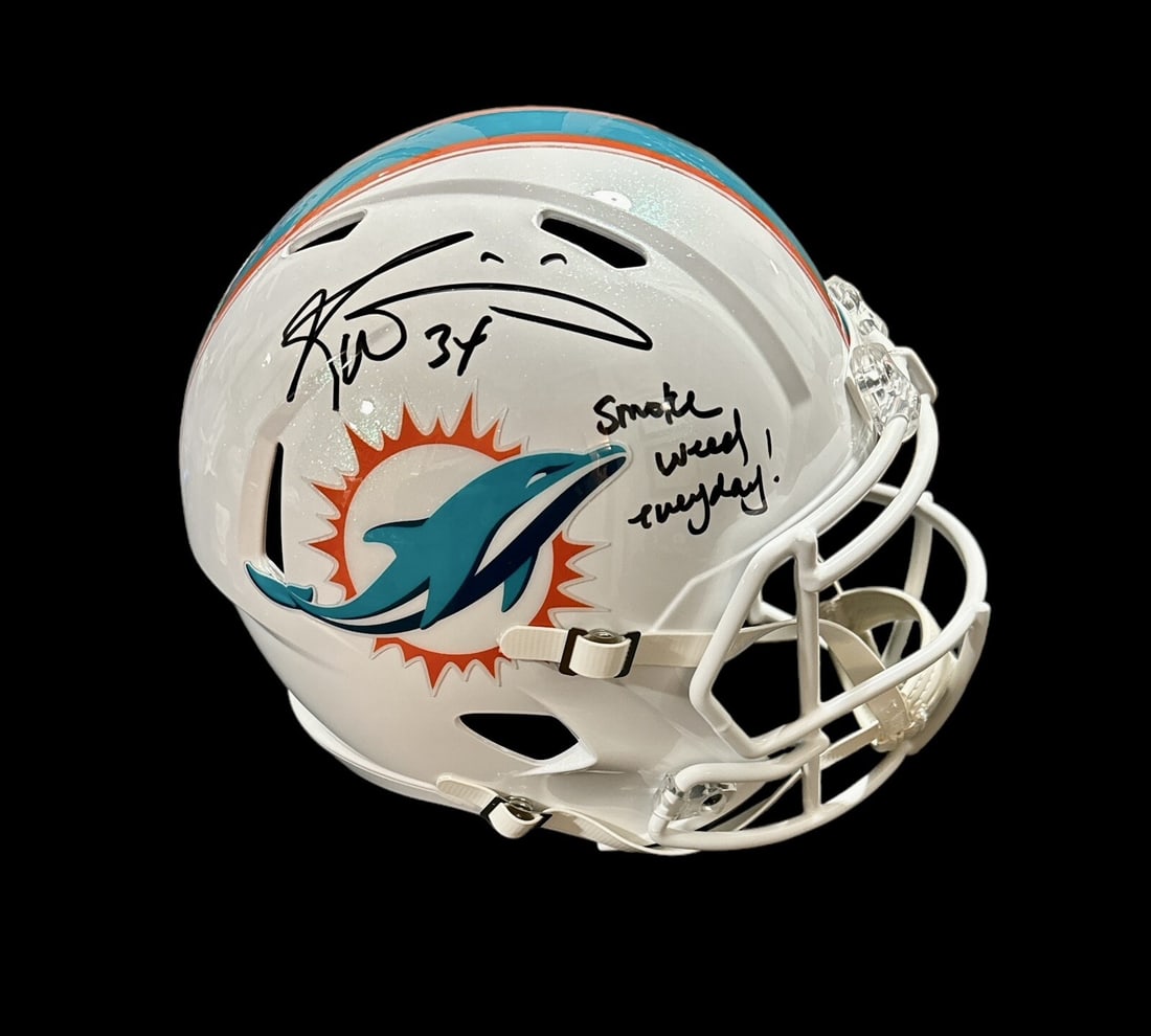 Miami Dolphins full size helmet signed by Ricky Williams JSA (1 of 3)