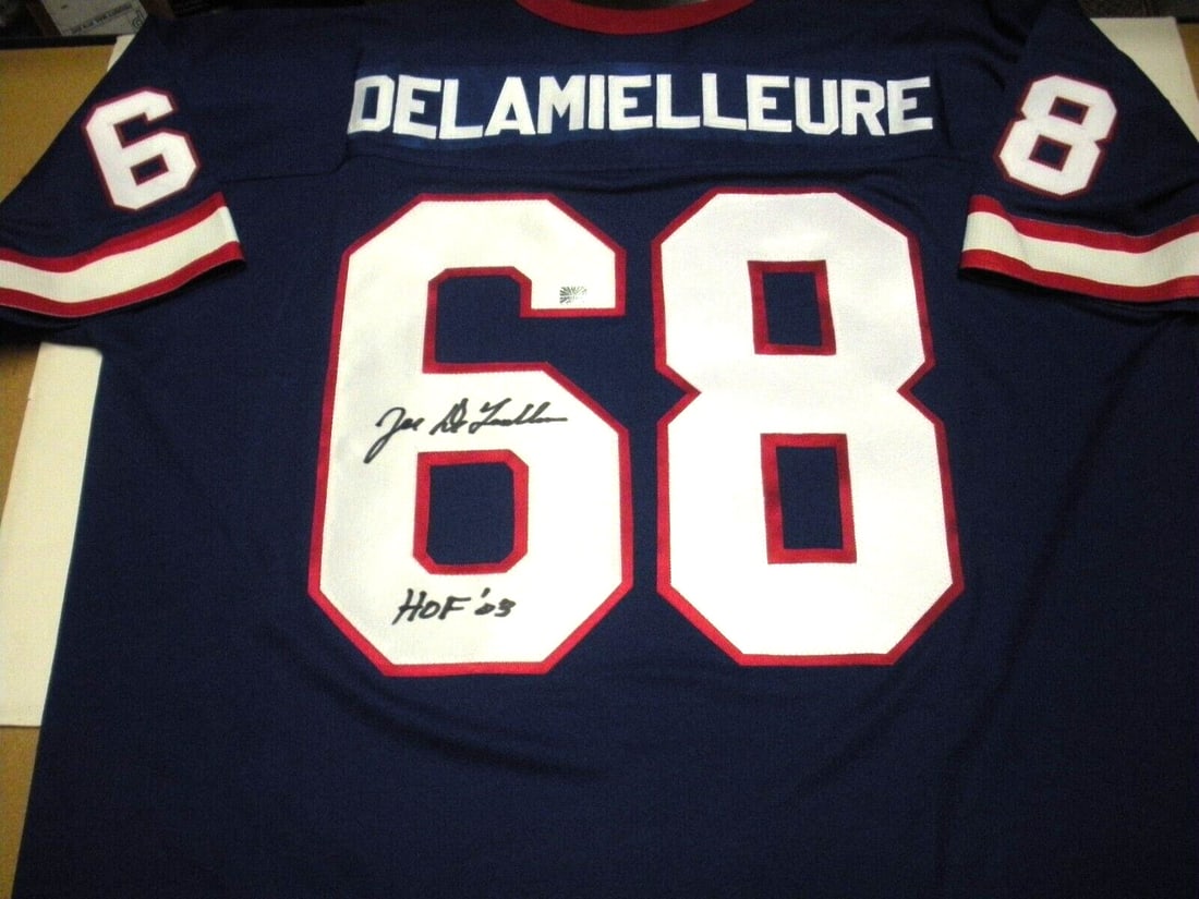 Signed Buffalo Bills Jersey Joe Delamielleure With COA Official Licensed NFL (1 of 2)