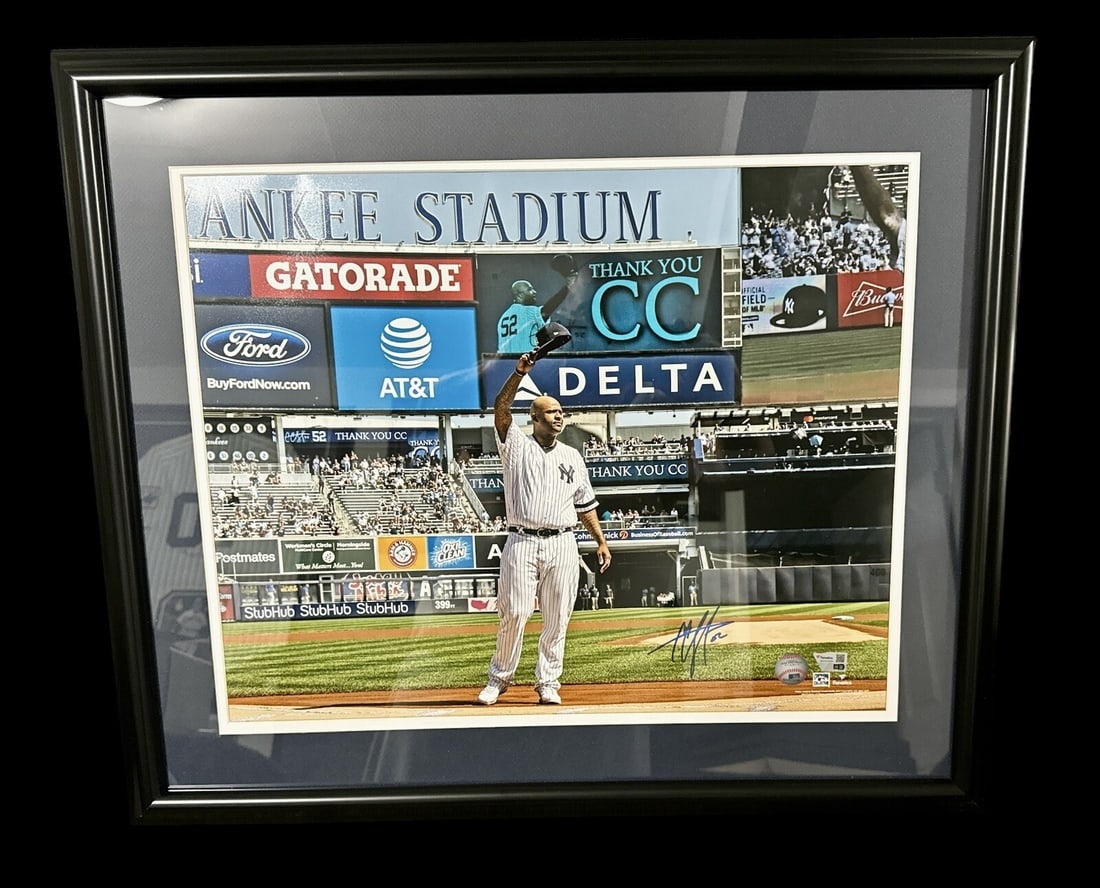 CC Sabathia Yankees framed 16x20 photo Fanatics Authentic: CC Sabathia Yankees framed 16x20 photo Fanatics Authentic This framed 16x20 photograph features CC Sabathia of the New York Yankees and includes his authentic signature. The autograph has been authent