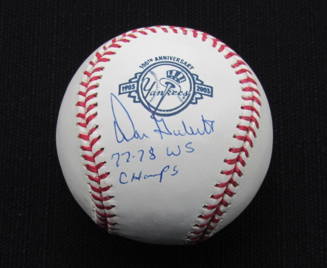 Don Gullett Signed Yankees 100th Anniversary OML Baseball JSA 186647 (1 of 2)