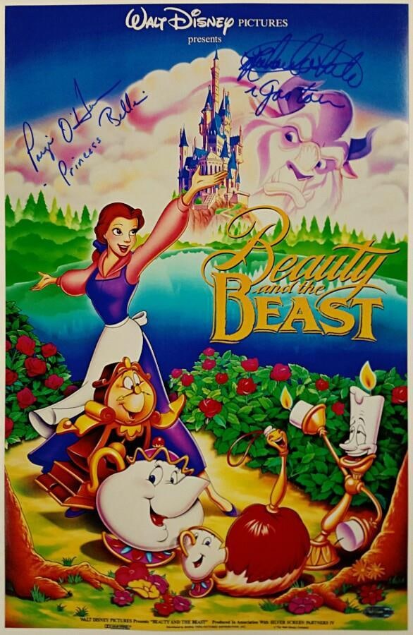 Beauty and the Beast 11x17 Signed Photo Paige O'Hara Richard White: Beauty and the Beast 11x17 Signed Photo Paige O'Hara Richard White Original signed Beauty & the Beast photograph featuring Paige O'Hara and Richard White. This pre-owned 11x17 photo is accompanied by 