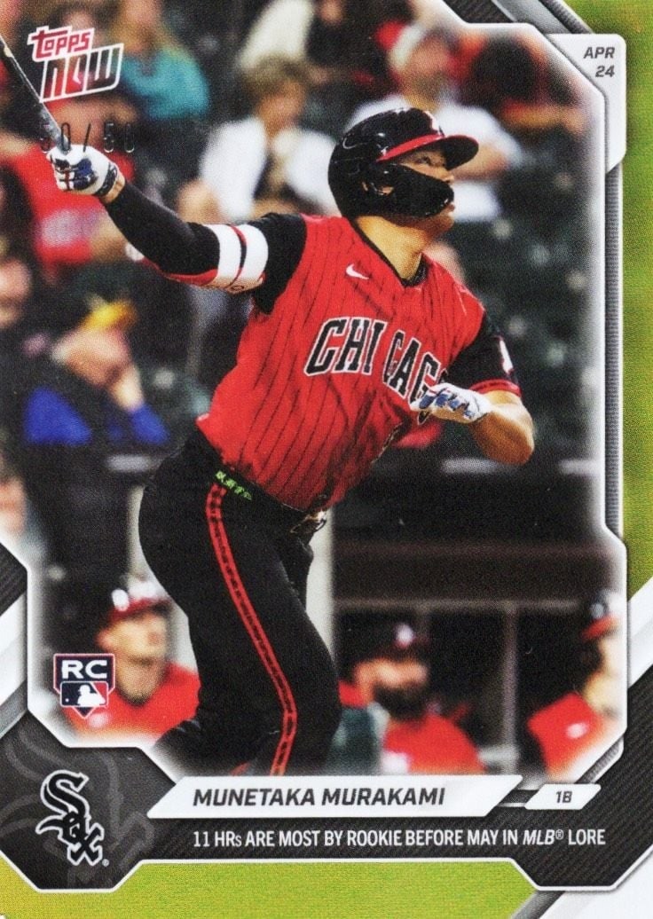 2026 Topps Now #120 Munetaka Murakami Gold Foil Rookie Card (1 of 3)