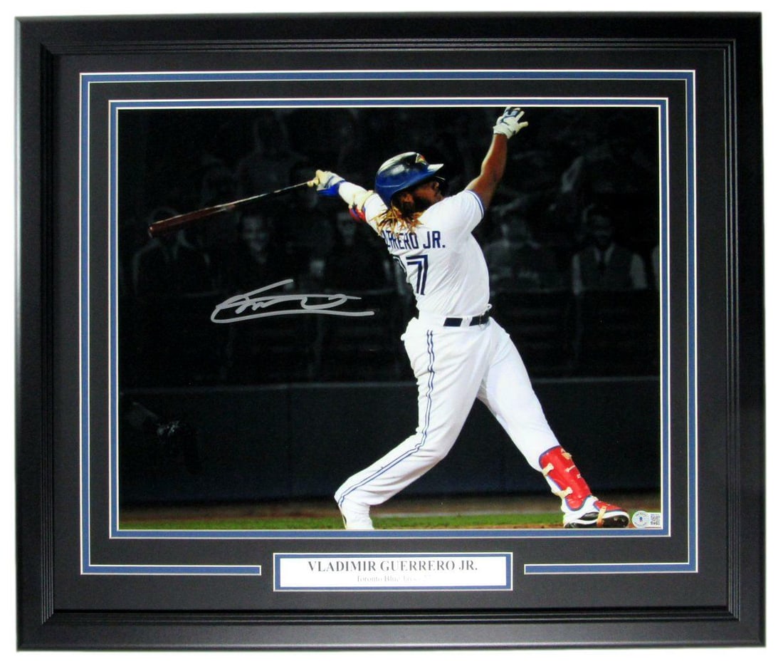 Vladimir Guerrero Signed 16x20 Photo Framed Toronto Blue Jays BAS Authenticated (1 of 4)
