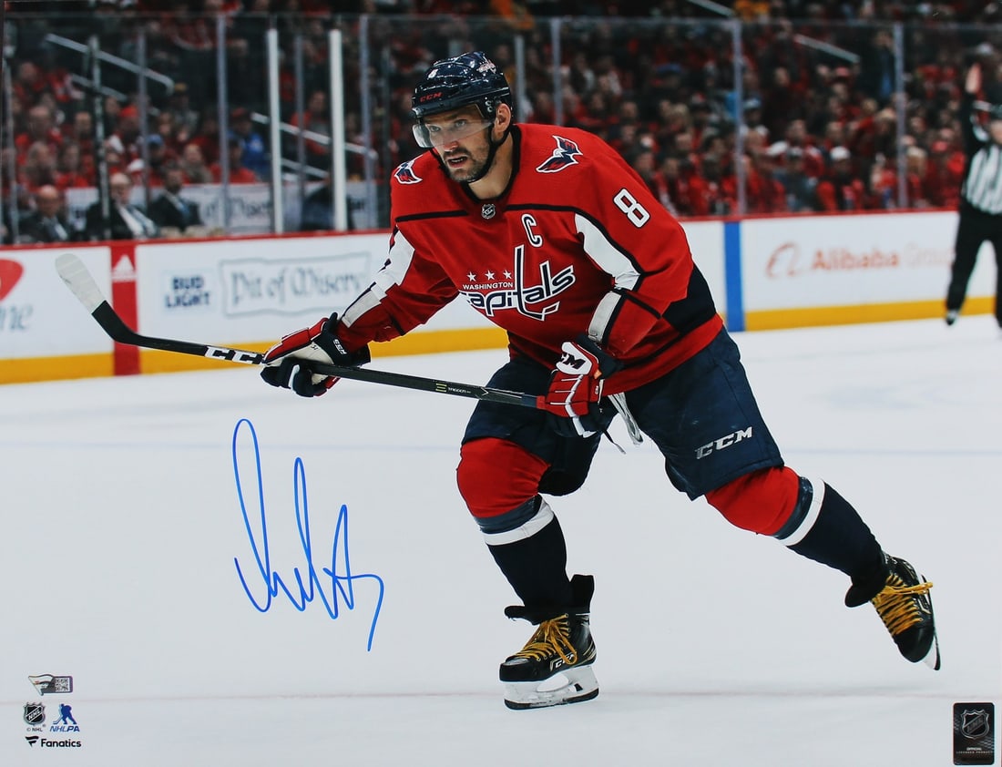 Alex Ovechkin Signed 16x20 Shooting Photo Washington Capitals Fanatics Authenticated: Alex Ovechkin Signed 16x20 Shooting Photo Washington Capitals Fanatics Authenticated Capture a moment in sports history with this authentic 16x20 horizontal photo of Alex Ovechkin in action, personall