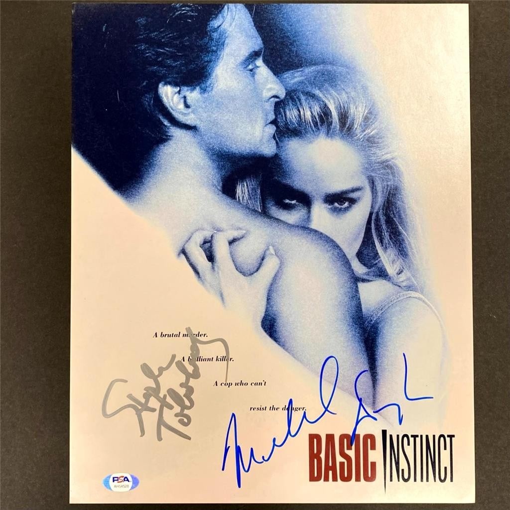 11x14 Basic Instinct signed photo Michael Douglas Stephen Tobolowsky PSA DNA (1 of 4)