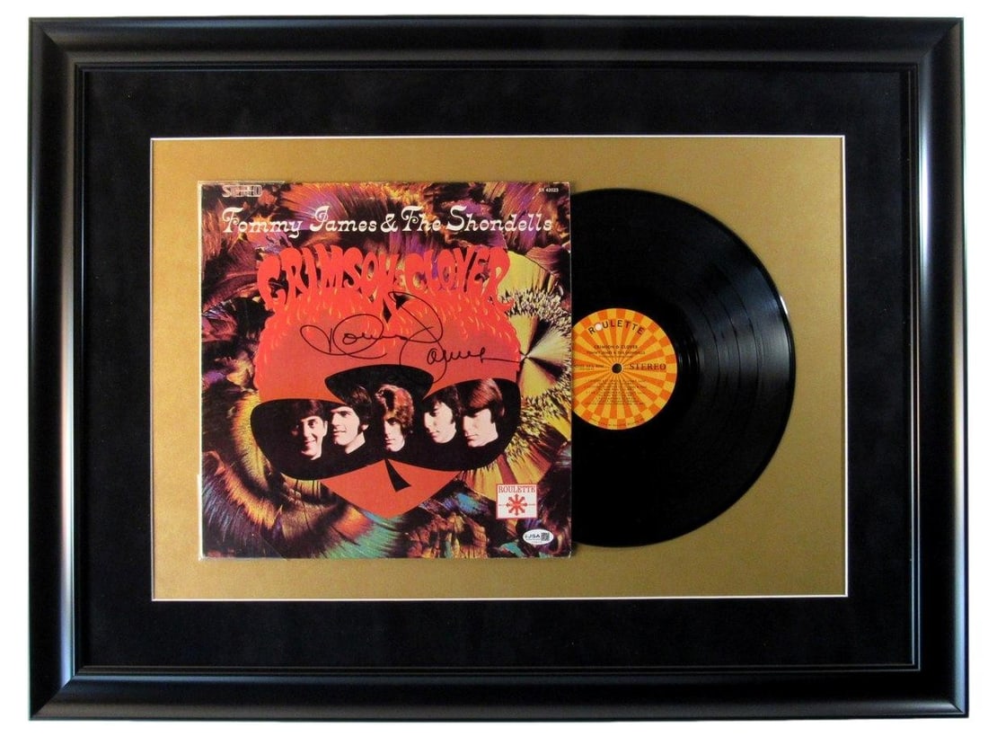 Framed Tommy James Signed Album Display JSA Authenticated With Record (1 of 3)