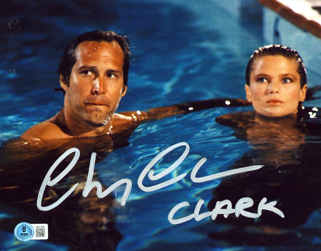 Chevy Chase Signed Clark Photo 8x10 National Lampoon BAS Authenticated (1 of 3)