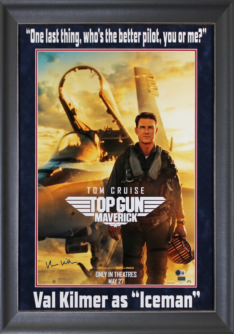 Val Kilmer Signed Top Gun Maverick 16x24 Photo Beckett Authentic (1 of 1)