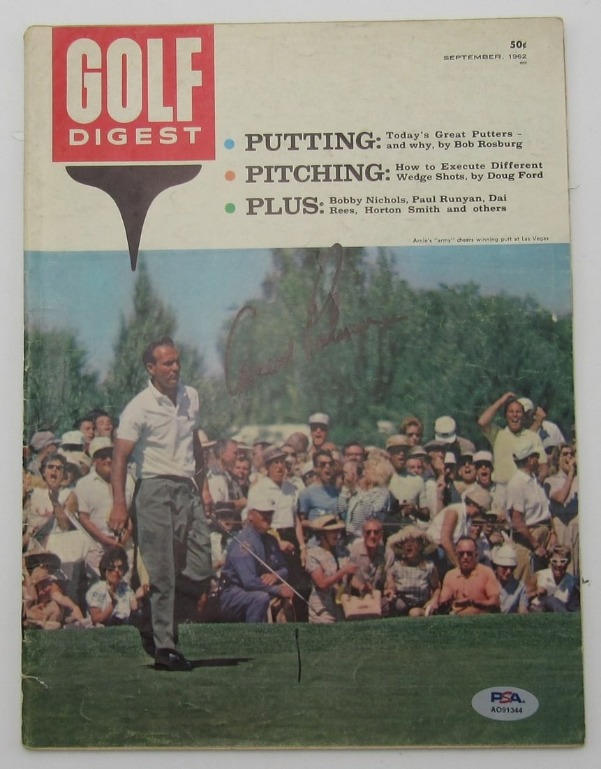 Arnold Palmer Signed Golf Digest September 1962 Magazine PSA Authenticated (1 of 5)