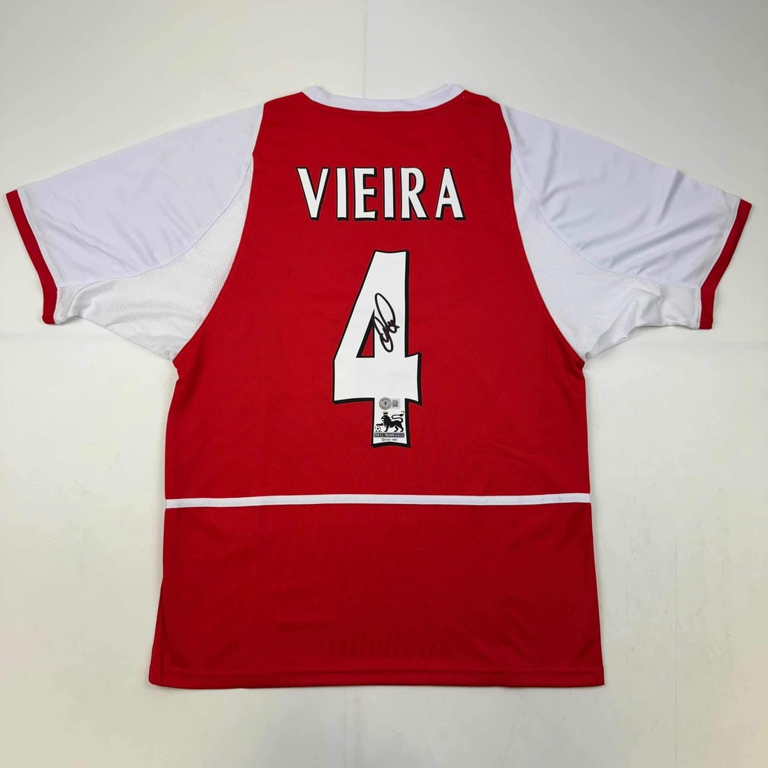 Patrick Vieira Signed Custom Arsenal Soccer Jersey Beckett BAS COA (1 of 4)